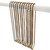 Antique Brass Shower Curtain Hooks, 27 Inch Ball Chain Design, 12 Pack Rust-Resistant Metal Curtain Rings for Bathroom Rods, Heavy Duty 4.5mm Shower Curtain Hangers