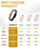 Feraco Men's Copper Magnetic Bracelet and Ring Elegant 99.99% Solid Copper Bracelets with Double-Row Strong Magnets, Magnetic Field Therapy Jewelry(Black)