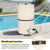 Universal Swimming Pool Filter Cover for Cartridge & D.E. Filters for Underground and Above-Ground Pools,Beige Waterproof Material,24" D x 55" H