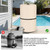 Universal Swimming Pool Filter Cover for Cartridge & D.E. Filters for Underground and Above-Ground Pools,Beige Waterproof Material,24" D x 55" H
