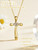 Cross Evil Eye Necklace for Women 14K Gold Coss Pendant Jewelry,Dainty Boho Lucky Protection Jewelry Gifts for Women