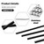 Polished Stainless Steel Chrome Window Sill Trims Compatible with 2014-2018 Chevy Silverado & for GMC Sierra Black Outer Window Sills Trims Accessories Exterior 4ps
