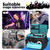 DJ Cable Bag, Rolling DJ Cable Bag with Detachable Trolley & Dividers