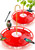 eWonLife 2 Pack 16 oz Saucer Hummingbird Feeders for Outdoors, Garden Decor