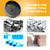 8 1/8 inch Hole Saw for Metal and Plywood, Bi-Metal Circular Wood Drill Bit Cutting 1.75” Deep with Hex Shank for Drywall, Fiberglass, Plasterboard, Acrylic and Sheet Steel