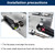 JQDML DC 24V 120RPM Reciprocating Linear Actuator, Stroke 1.18"-6"