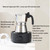 Octagonal 6-Cup Stovetop Espresso Maker, Stainless Steel Moka Pot