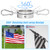 BONWIN 2" Large Flag Pole Rings, 2 Pcs Aluminum Alloy Spinning Flag Pole Ring Clips Swivels, 360° Rotating Anti Wrap Flagpole Ring Hardware with Stainless Steel Carabiners for 1.6-2" Diameter