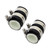 Motoparty High Temp Exhaust Couplings Clamps 1"ID (Black)
