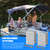 Extra Tall Pontoon Bimini H-Bracket for Pontoon Boats 1-1/4" Square Aluminum (2 Pack)