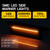 Smoked Lens Amber LED for 1974 1975 1976 1977 1978 1979 Chevy Corvette C3 Front Bumper Side Marker Lights