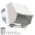 6 Inch Hooded Wall Vent with Flap and Mesh,6 inch Dryer Vent Cover,6''Exhaust Vent Cover Cap for Kitchen Range Hood/Dryer/Bathroom Exhaust Duct,Wall Mount Exterior Vent Hood Outdoor with Large Opening