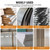 mankk 40PCS Expansion Screw and Petal Nut Kit M4 M5 M6 Jack Car Metal Screw Petal Shape Metal Nut Anchor Screw for Hollow Wall Iron Skin Plasterboard M-175-40PCS