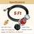 0-30 PSI Adjustable Propane Regulator with Gauge, 5 FT