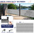 Windscreen4less 3'x50' Deck Balcony Privacy Screen Fence Apartment Balcony Mesh Screen with Zip Ties Chain Link Fence Cover UV Protection for Outdoor Patio Backyard Pool Porch Railing, Grey & White