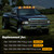 5PCS LED Cab Roof Lights Fits for Ram 1500/2500/3500 (2003-2018) and Fits for Ram 4500/5500 (2011-2018),Smoked Lens Amber LEDs with 5 Rubber Gaskets(Fits Factory Roof Lights Only)