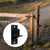 Wall Mount Gate Hinges, Black Farm Gate Hinge, 4 Pack Chain Link Fence Gate Hinge with 5/8 Hinge Pin (Screws Included), Heavy Duty Gate Hinges for Metal Gates Wooden Fences…