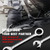 SPEEDWOX Mini Wrench Set 4mm-11mm & 5/32"-7/16" Open and Box End Wrench Set
