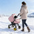 Winter Baby Car Seat Cover, Carseat Cover with Plush Sherpa Fleece Lining, Infant Car Seat Canopy with Peeping Window & Huge Space, Warm & Snug Baby Carrier Cover for Cold Weather