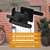 Sdstone Double Side Gate Latch，Heavy Duty Swinging Door Latch Gate Hardware for Wooden Fence,Gate Hardware for Right Inswing Outdoor Wooden Gates, Pool Gate, Backyard, Garden