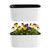 2 Packs 16 Inch Large Rectangular Self Watering Pots for Indoor Plants Window Planter Box Rectangle Planters Plastic Plant Pots Flower Box Windowsill Planter Long Planters for Herb& Vegetable, White