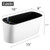2 Packs 16 Inch Large Rectangular Self Watering Pots for Indoor Plants Window Planter Box Rectangle Planters Plastic Plant Pots Flower Box Windowsill Planter Long Planters for Herb& Vegetable, White