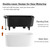 2 Packs 16 Inch Large Rectangular Self Watering Pots for Indoor Plants Window Planter Box Rectangle Planters Plastic Plant Pots Flower Box Windowsill Planter Long Planters for Herb& Vegetable, White