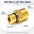 7106686 Water Outlet Fitting Replacement for Simpson Pressure Washer Pumps, M22 Male to 3/8" Male Adapter, 2 Pack