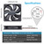 Wathai IP67 120mm DC 12V Exhaust Waterproof Fan Dual Ball 2pcs