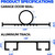 Holikme 10FT Garage Door Bottom Seal, Pre-drilled Track, Black Rubber