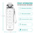 Enerbone 32 oz Water Bottle with Times to Drink and Straw, Motivational Drinking Water Bottles with Carrying Strap, Leakproof BPA & Toxic Free, Ensure You Drink Enough Water for Fitness Gym Outdoor
