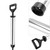 Mortar Pointing Grouting Gun, Cement Caulking Pump with 5 Nozzles for Grouting of Doors & Windows, Stainless Steel Mortar Sprayer Applicator Tool for Grouting, Sealing, Joint Filling (Black)