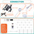 Under Cabinet Lighting Kit, Curio Display Case Lighting, Dimmable Wireless RF Remote Control, Linkable Wired LED Puck Lights, AC120V to DC12V, Hardwired or Wall Plug, Daylight, 14 Lights