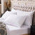 Flat Ultra Thin Bed Pillows Standard/Queen Size Pillow Set of 2 Extra Soft Down Alternative for Stomach Back Sleeping Hotel Collection
