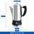 APOXCON Electric Coffee Percolator Stainless Steel Coffee Maker with Glass Knob & On/OFF Switch Classic Coffee Pot with Keep Warm Cordless Serve - No Aluminum No Plastic Contact with Beverage (12 Cup)