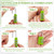 Chunful Adult Game Toy Storage Box Case with 3 Size Toy Bag, Green