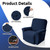 KEKUOU Recliner Chair Covers, 1-Piece Lazy Boy Recliner Covers, Navy Blue