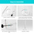 Acrylic Paper Towel Holder Premium Thickened Crystal Clear Modern Design with 0.6" Ultra-Stable Weighted Base, Sleek Vertical Countertop Organizer for Kitchen, Bathroom & Vanity (WH129)