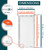 8" x 16" White ABS Plastic Plumbing Access Panel - Wall Access Panel for Drywall - Wire Cover for Wall Covering Panels - Electricity, Heating Alarm, Bathroom Ceiling Or Wall Hole Cover