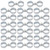 20 Packs 1-1/4 Kennel Clamps, Saddle Clamps, Dog Kennel Clamps, by GENHAKON