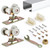 Pocket Door Hardware Kit with 48'' Aluminum Track, Commercial Grade