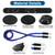 Basketball Zone Defense Bungee Kit | 1 Belts, 1×6.6ft & 1×9.8ft Bands, Dual Sizes for Different Age Youth, Train Basic Stances, Lateral Movement & Team Defense