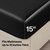 BEDELITE Satin Sheets California King Size Bed Set, Black, 4 Pieces