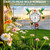 Hummingbird Outdoor Thermometer with 35.7" Stake Waterproof