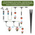 120 Pack Drip Irrigation Support Stakes, 5.68 Inch Plastic Stakes for 1/4″ Drip Tubing, Universal Hose Holders for Lawn, Vegetable Garden,Gardening,Greenhouse,Indoor/Outdoor Use