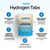 Hydrogen Water Tablets, Molecular Hydrogen Tablets for Drinking Water, Quick-Dissolving Unflavored H2 Tabs, Up to 12 PPM Hydrogen, No Equipment Needed (30-Day Supply)