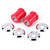 Polyurethane Handlebar Riser Bushings Red Compatible with Harley Softail Dyna Sportster 1984-2017 Touring 1984-2016 Heavy Duty Vibration Dampening Kit Replaces 56157-85T​