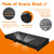 Outdoor Steps 3.5'' Height, Wooden Step Platform 35” Length, Step Stool with Non Slip Pads, Step for Outside, Wooden Platform for Bathroom, Kitchen, Bed (Black)