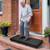 Outdoor Steps 3.5'' Height, Wooden Step Platform 35” Length, Step Stool with Non Slip Pads, Step for Outside, Wooden Platform for Bathroom, Kitchen, Bed (Black)