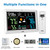 Weather Station Wireless Indoor Outdoor Thermometer Clock (White)